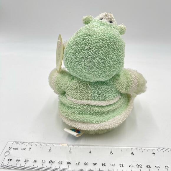 Plushland Wooly Green Lamb Terry Cloth Plush Robe Slippers 2000 March of Dimes - Picture 10 of 12